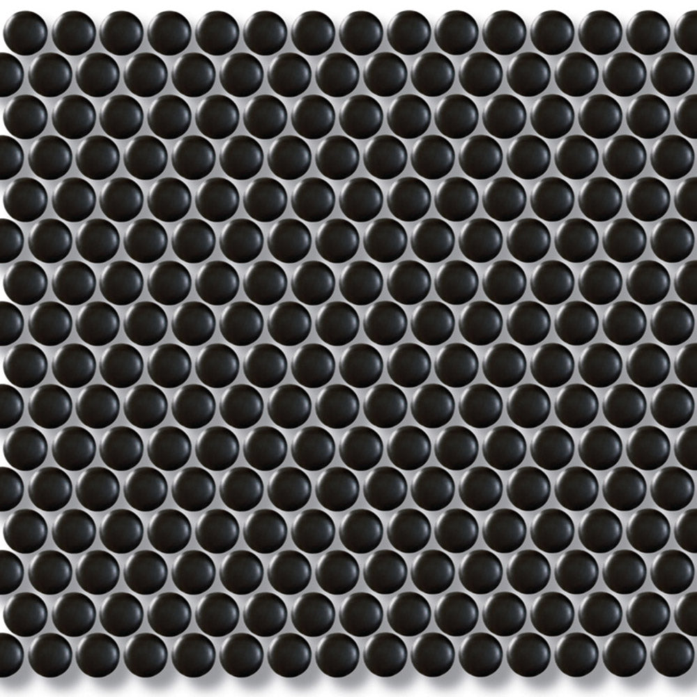 Black or White Penny Round Mosaics