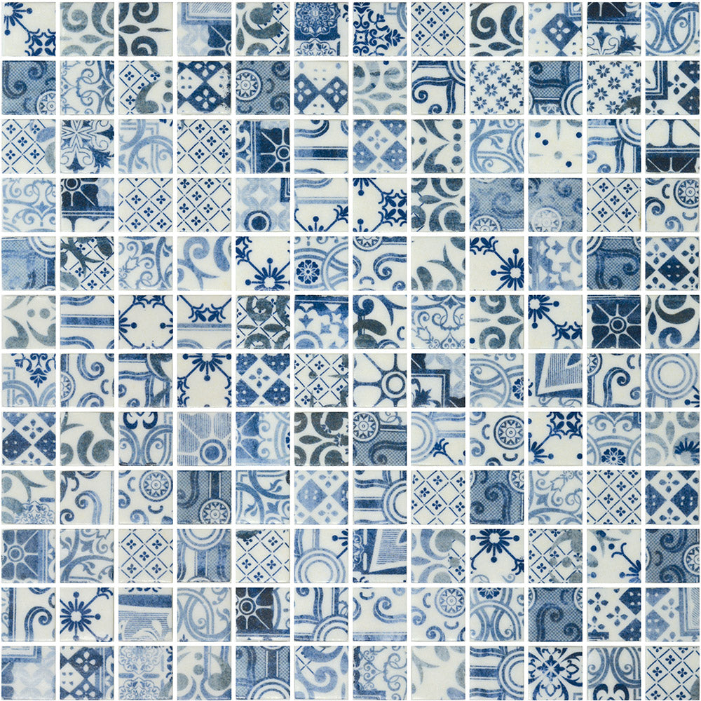 Coral Recycled Glass Pool & Wall Mosaics