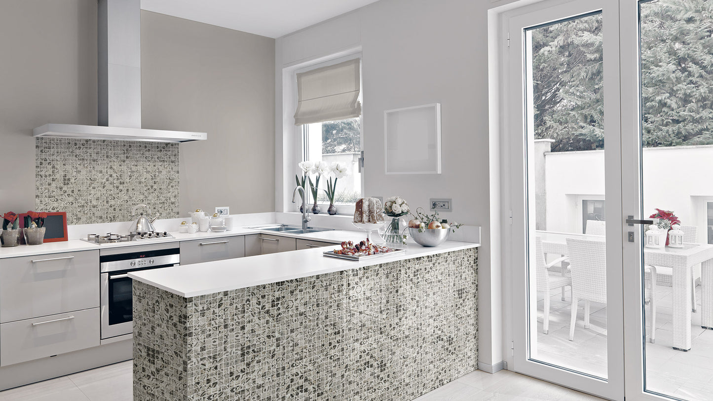 Coral Recycled Glass Pool & Wall Mosaics
