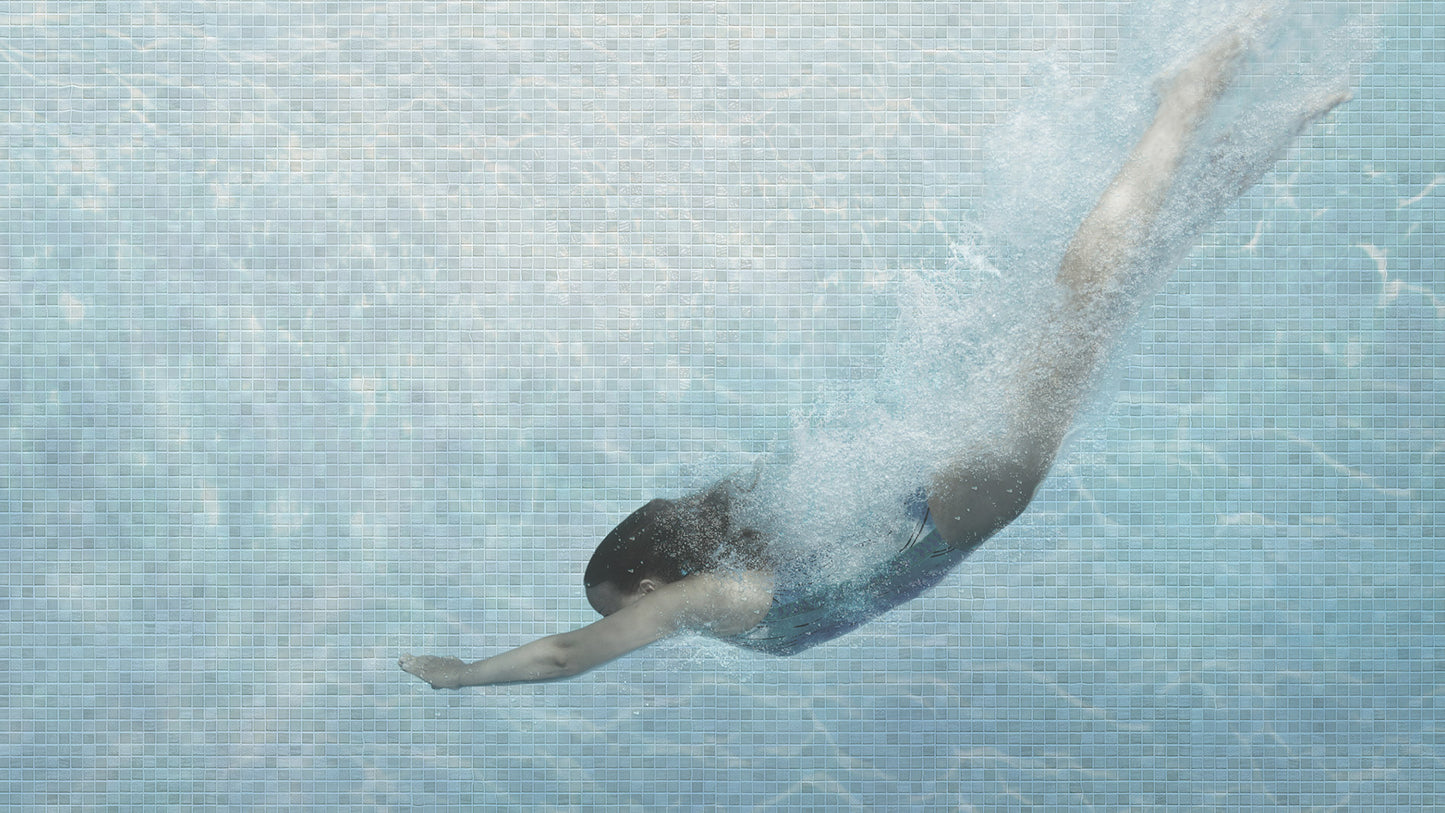 Real Glass Pool & Wall Mosaics