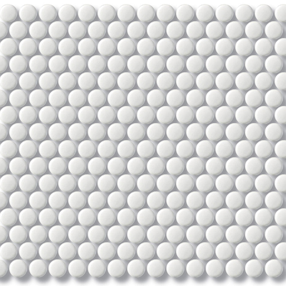 Black or White Penny Round Mosaics