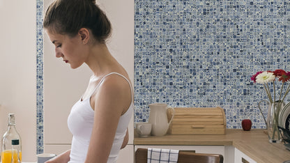 Coral Recycled Glass Pool & Wall Mosaics