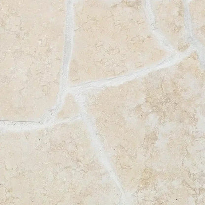 Limestone Crema Brushed & Tumbled Crazy Pave