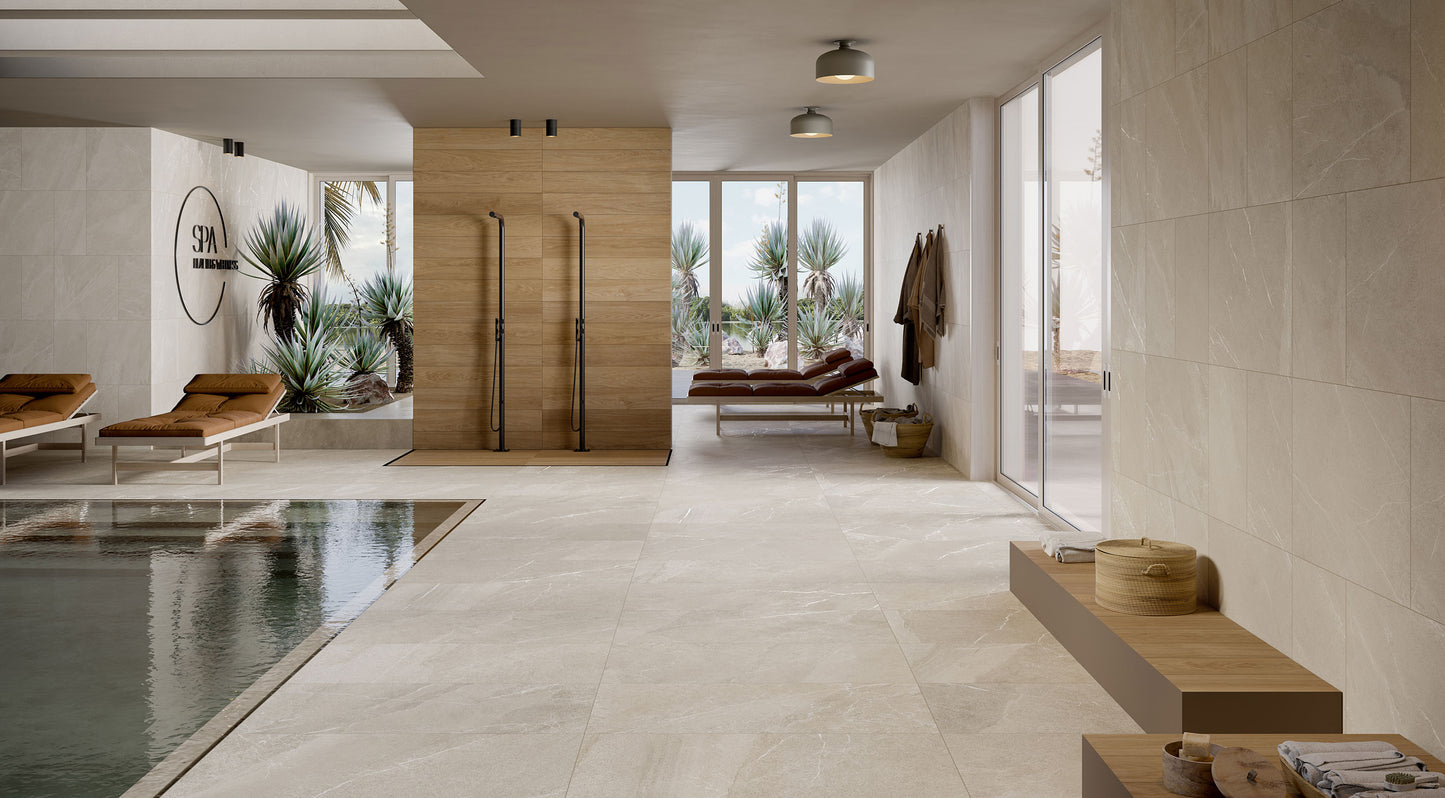 Loire Stone Look Anti-Bacterial Floor & Wall Tile