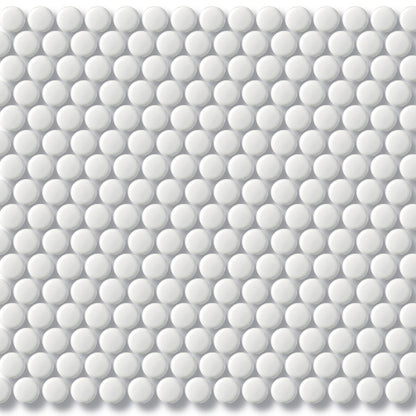 Black or White Penny Round Mosaics